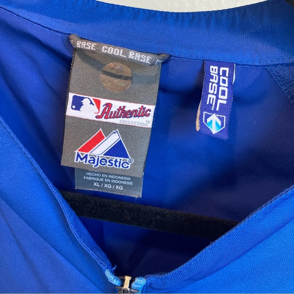 MLB Quarterzip Majestic Cool‎ Base 2012 All Star Game Blue Windbreaker XL
